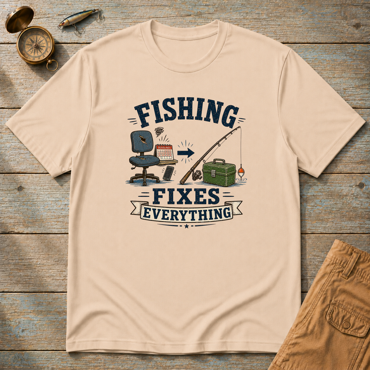 Fishing Fixes Everything T-Shirt