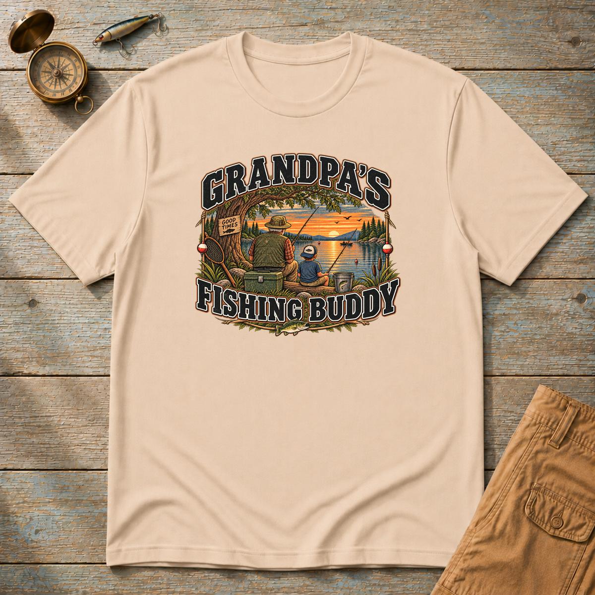 Grandpa's Fishing Buddy T-Shirt