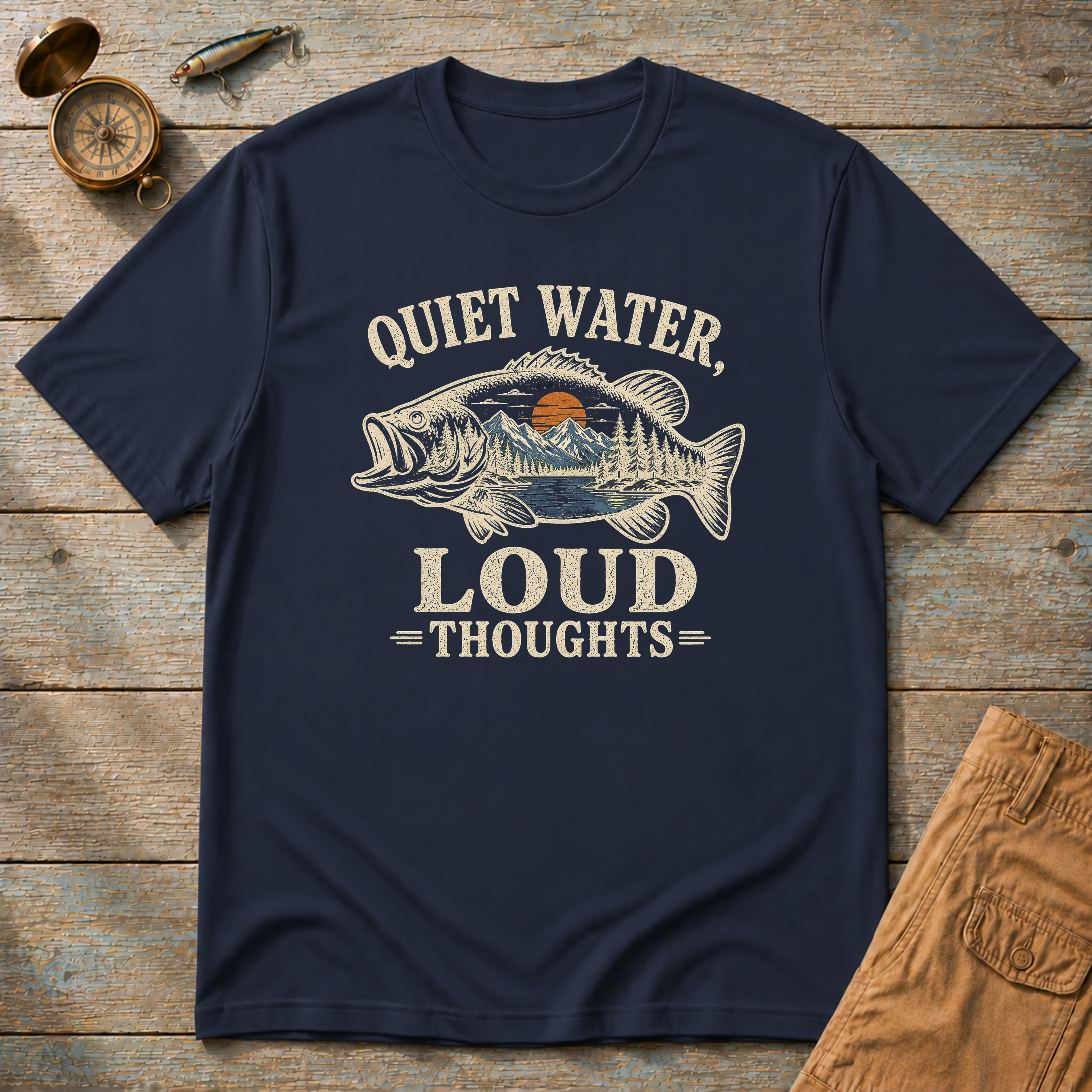 Quiet Water Loud Thoughts T-Shirt