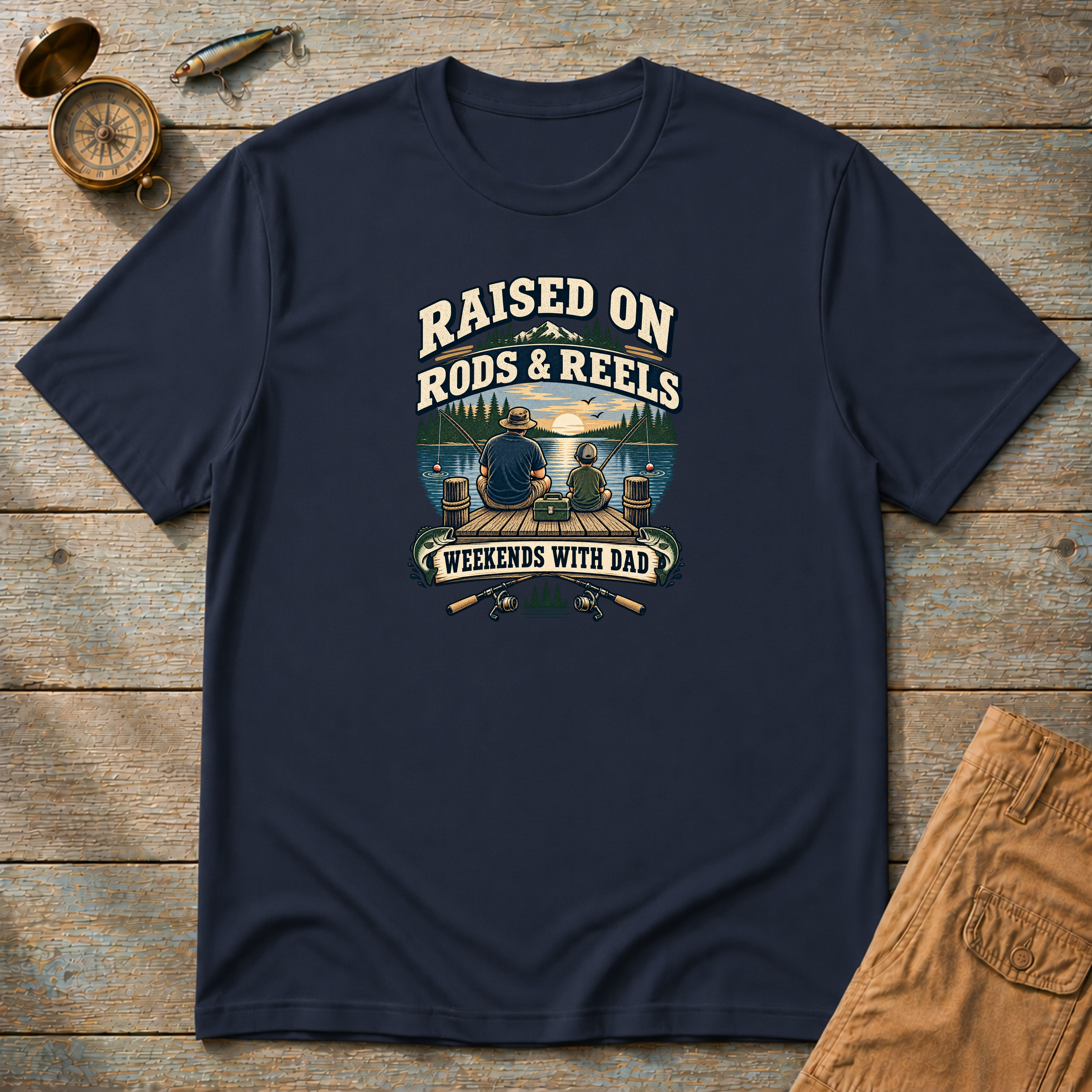 Raised On Rod & Reels T-Shirt
