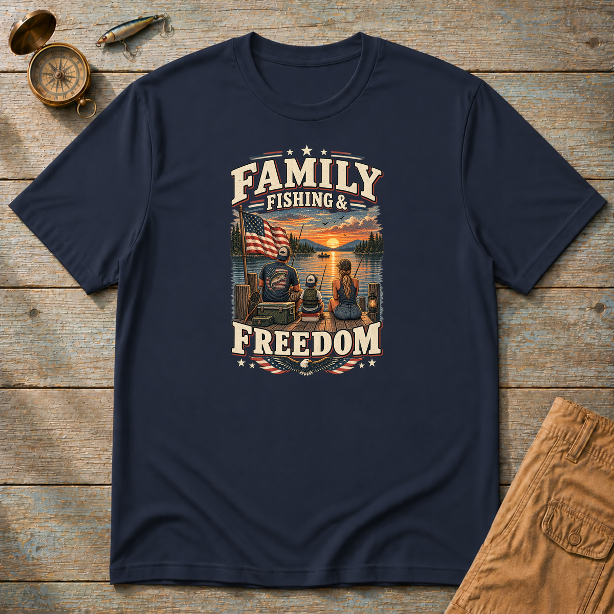 Family Fishing Freedom T-Shirt