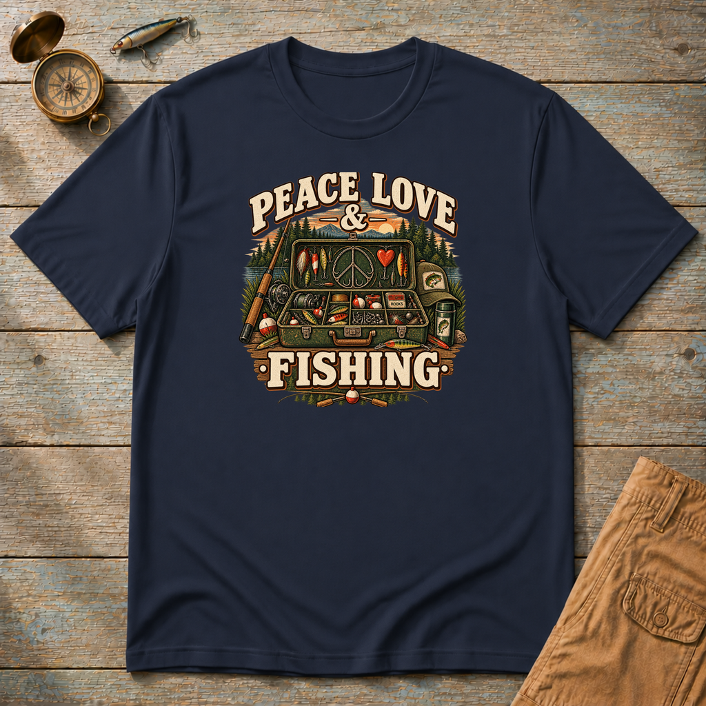 Peace, Love & Fishing T-Shirt