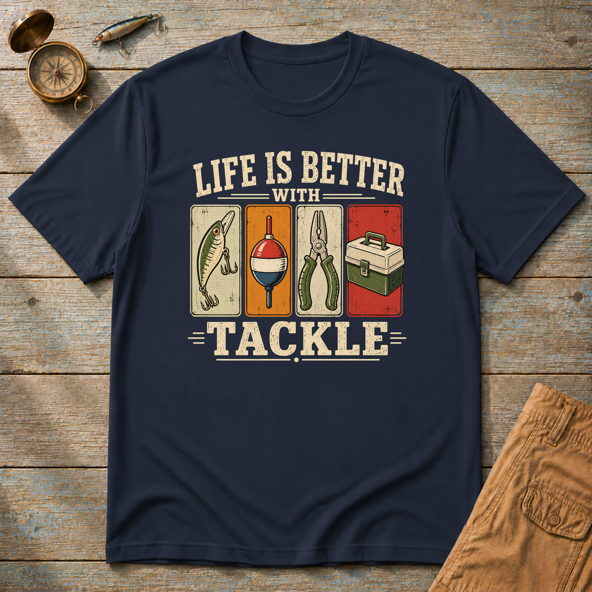 Life Is Better With Tackle T-Shirt