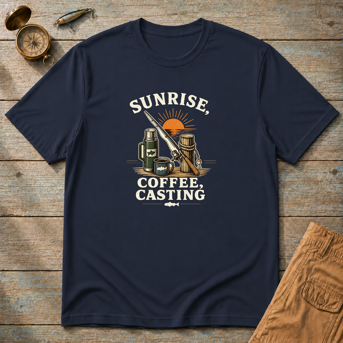 Sunrise Coffee Casting T-Shirt