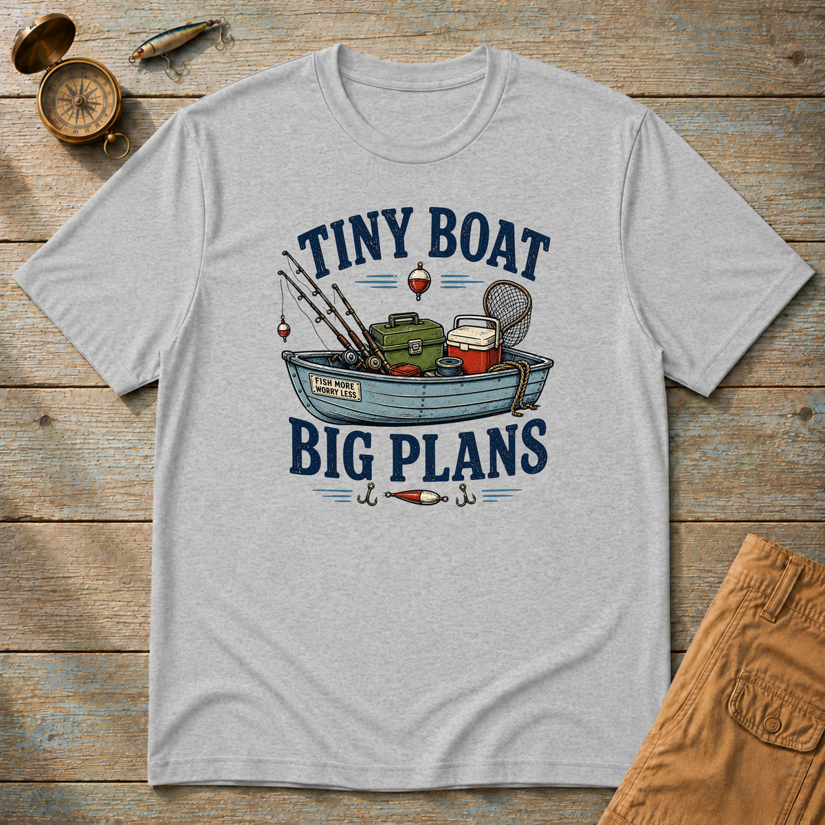 Tiny Boat Big Plans T-Shirt