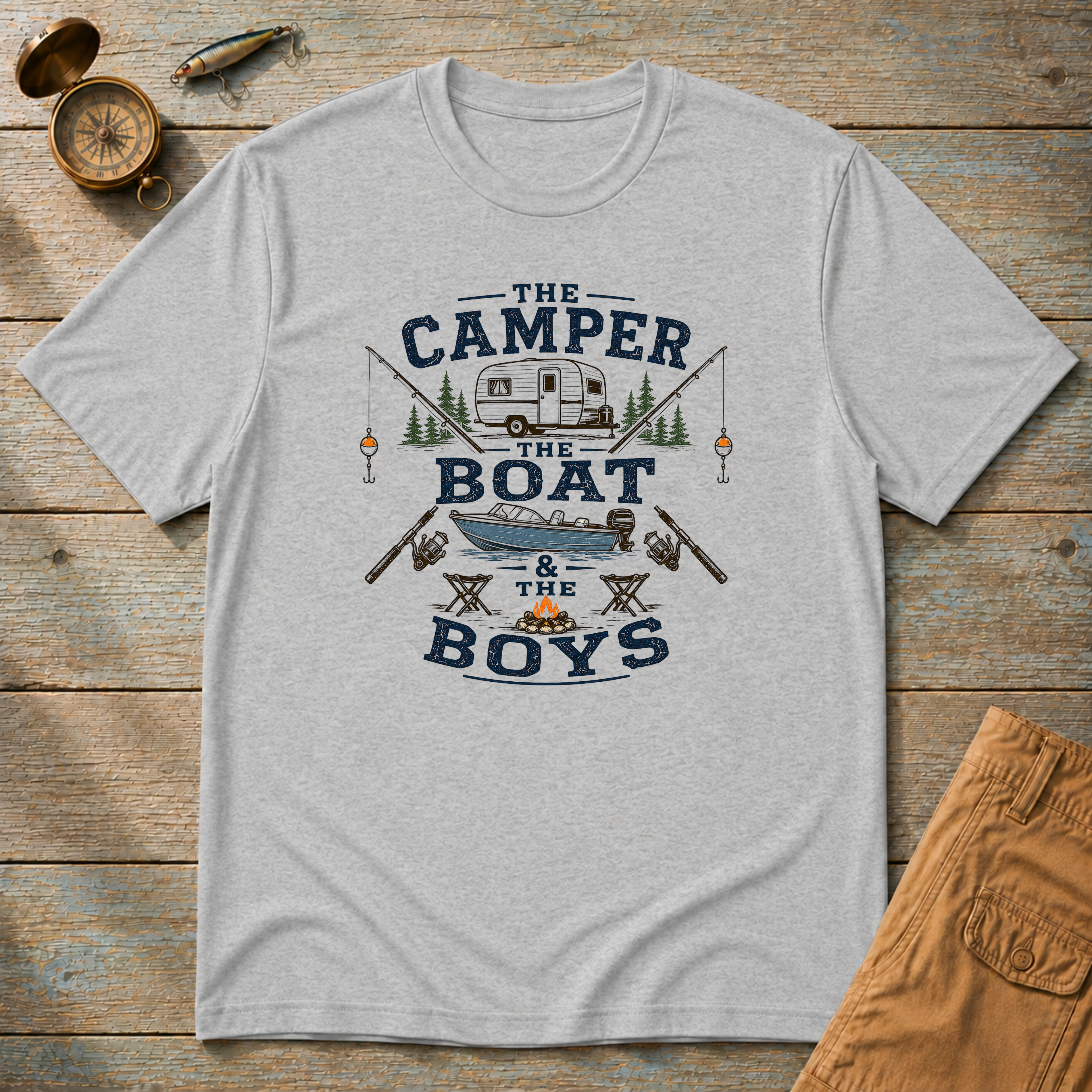 The Camper, The Boat & The Boys T-Shirt