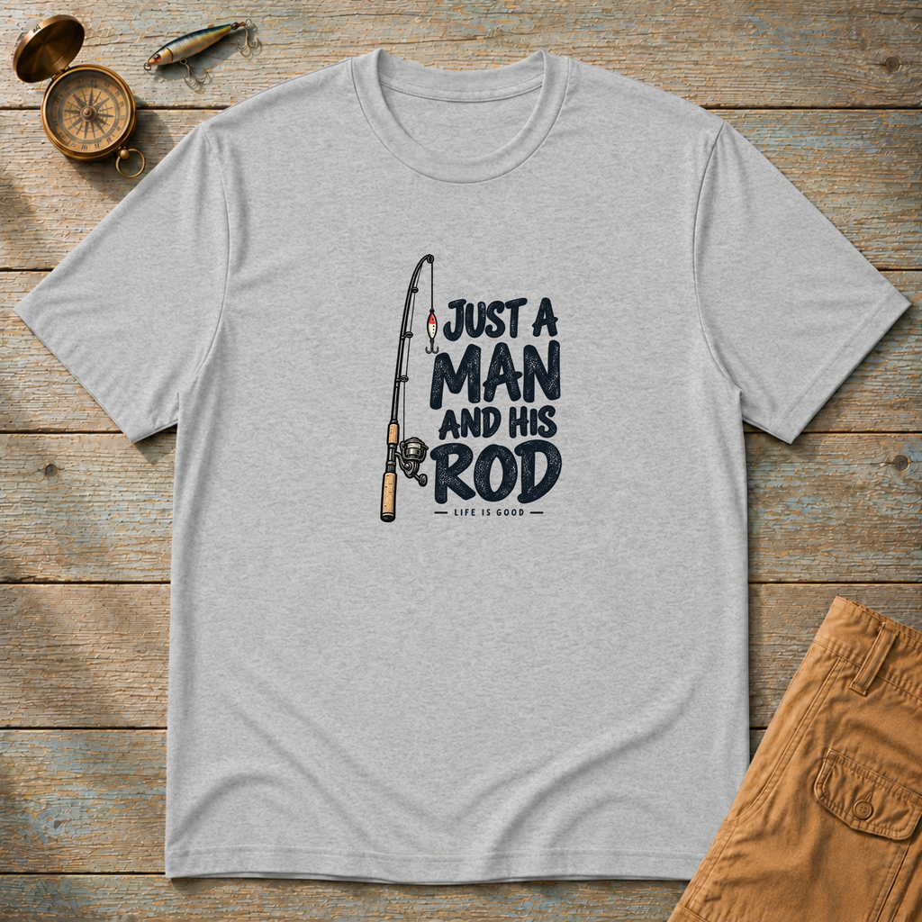 Just A Man And His Rod T-Shirt