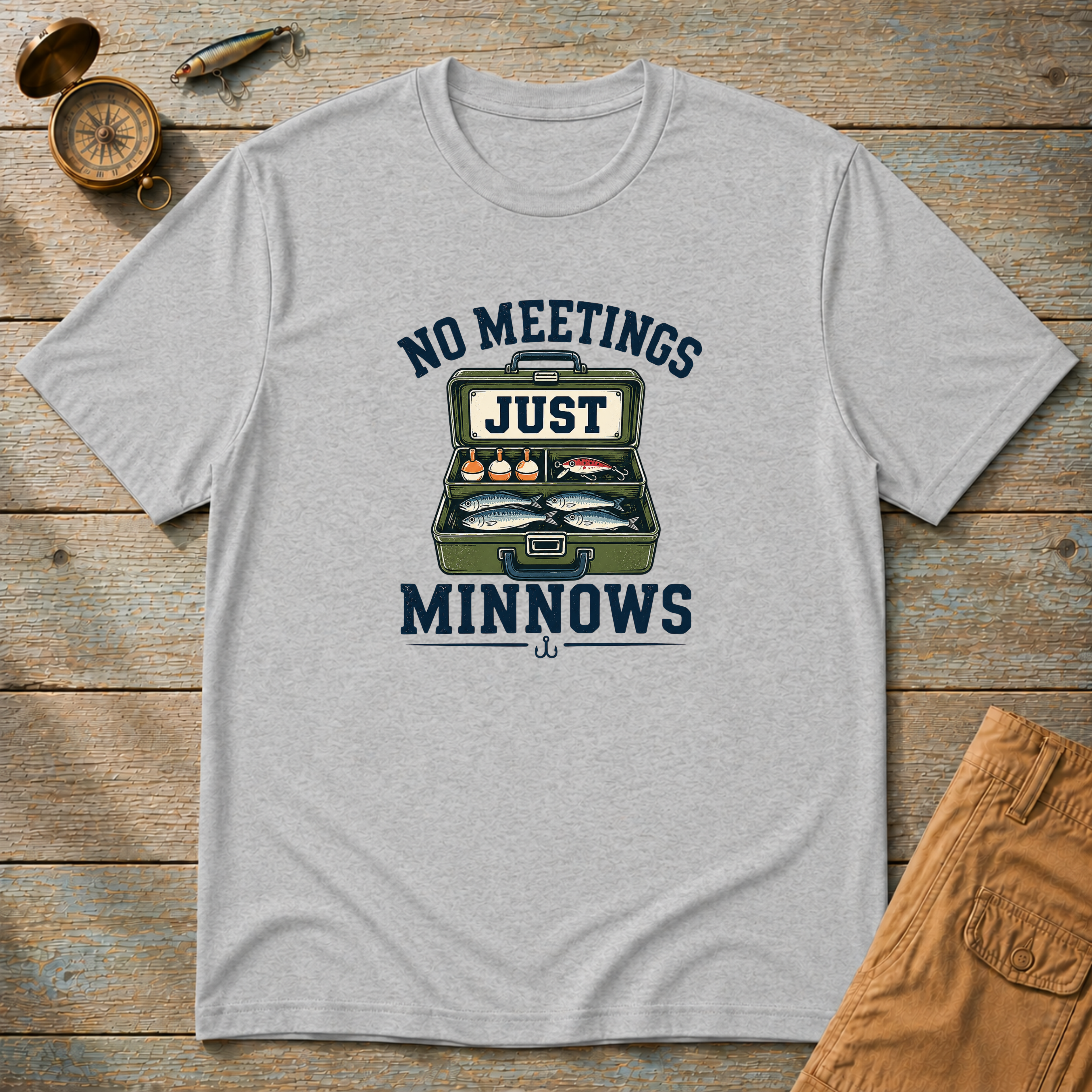 No Meetings Minnows T-Shirt