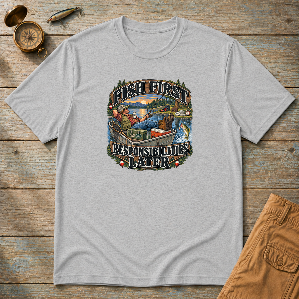 Fish First Responsibilities Later T-Shirt
