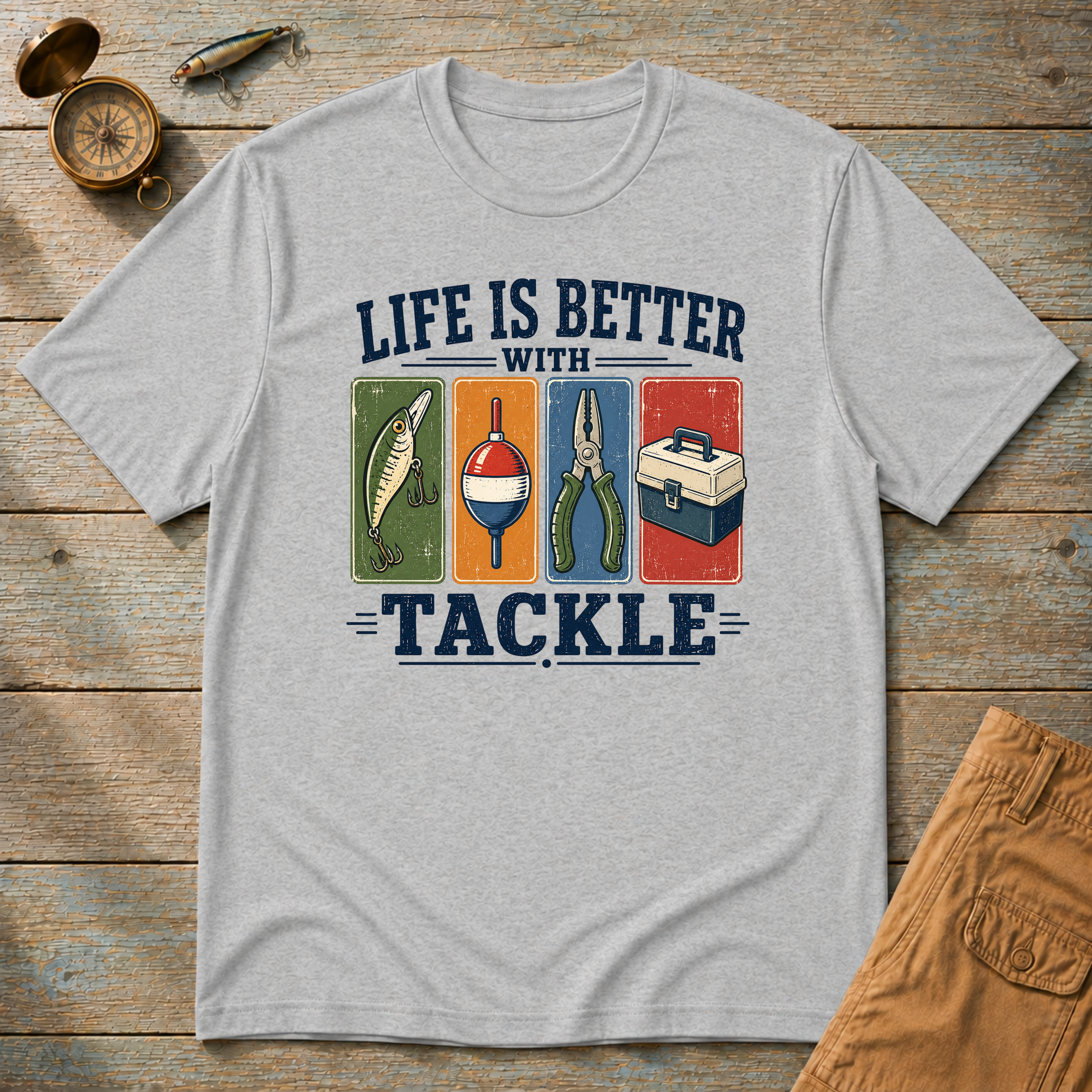 Life Is Better With Tackle T-Shirt