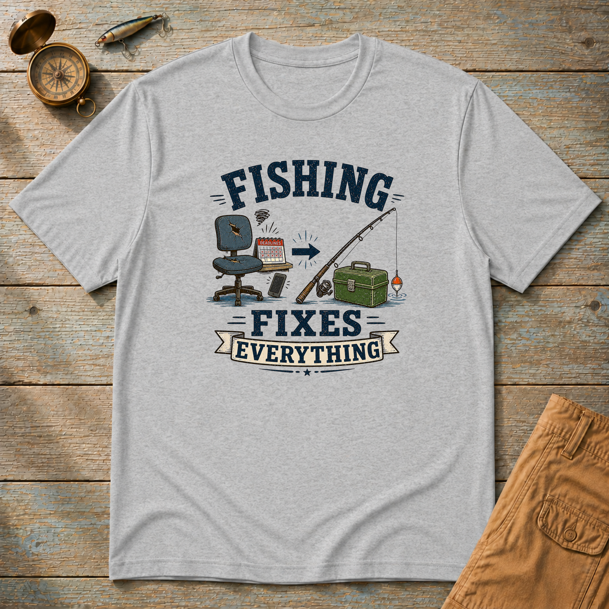 Fishing Fixes Everything T-Shirt