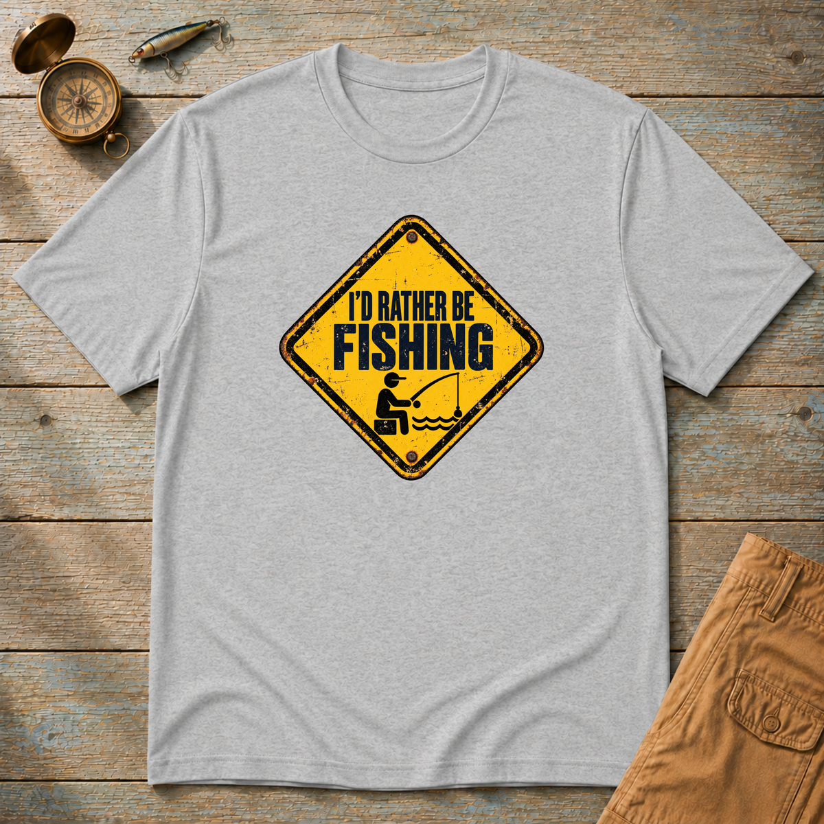 I'd Rather Be Fishing T-Shirt