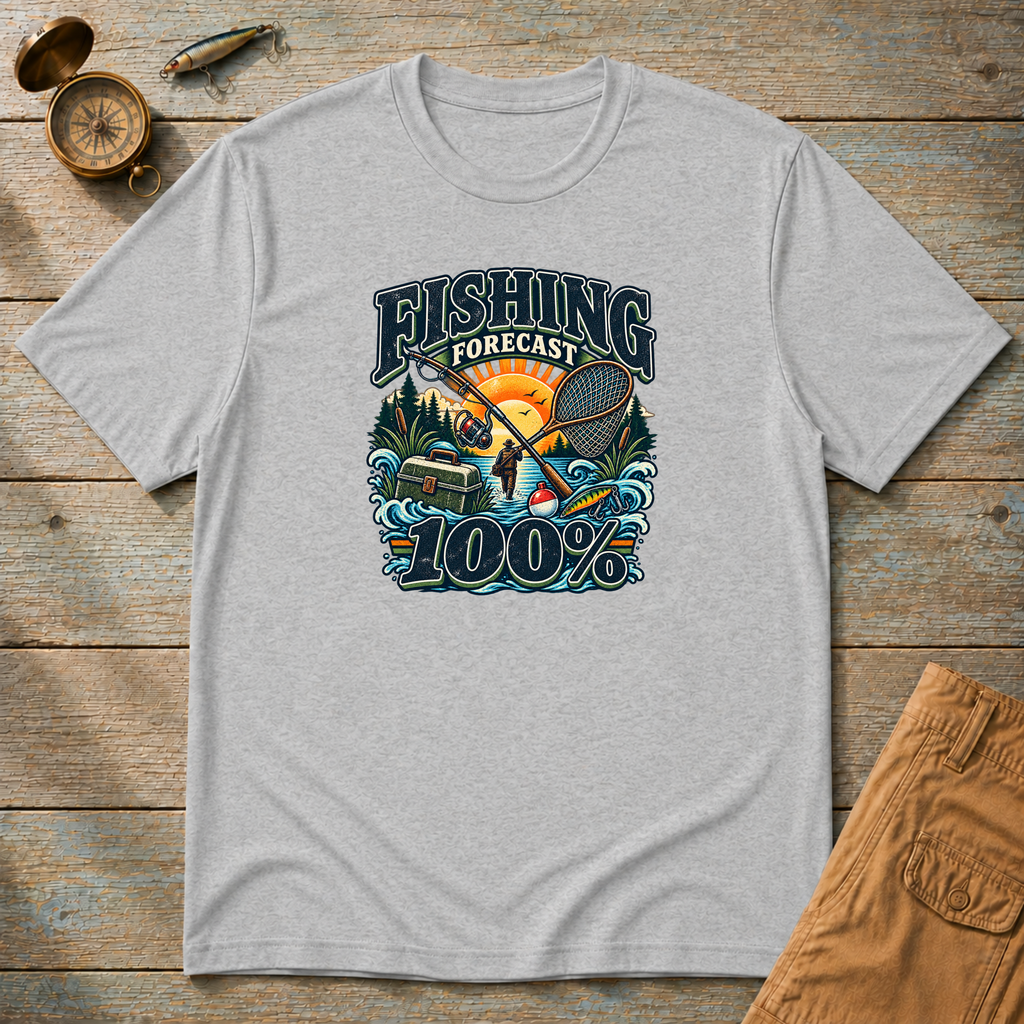 Fishing Forcast 100% T-Shirt
