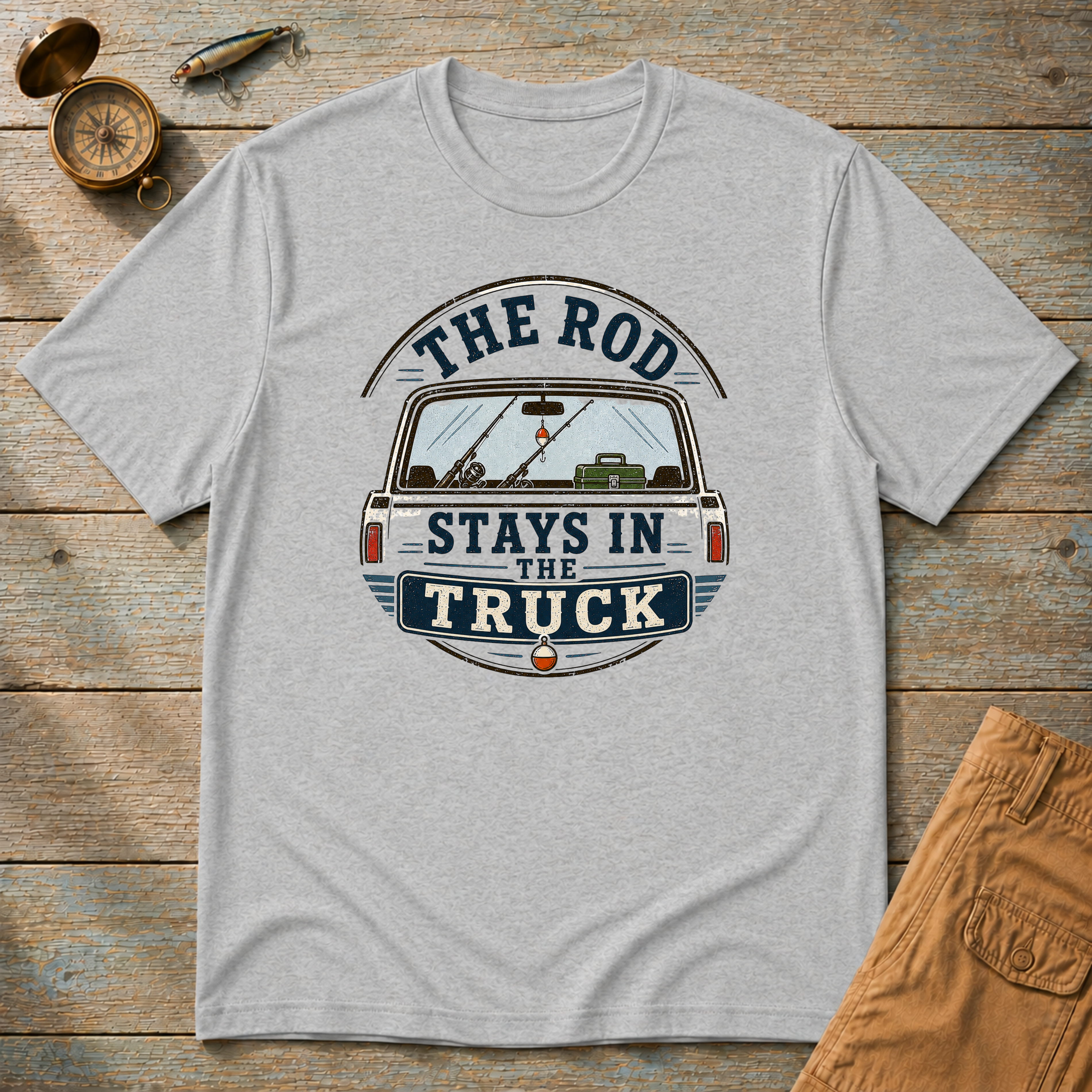 The Rod Stays In The Truck T-Shirt