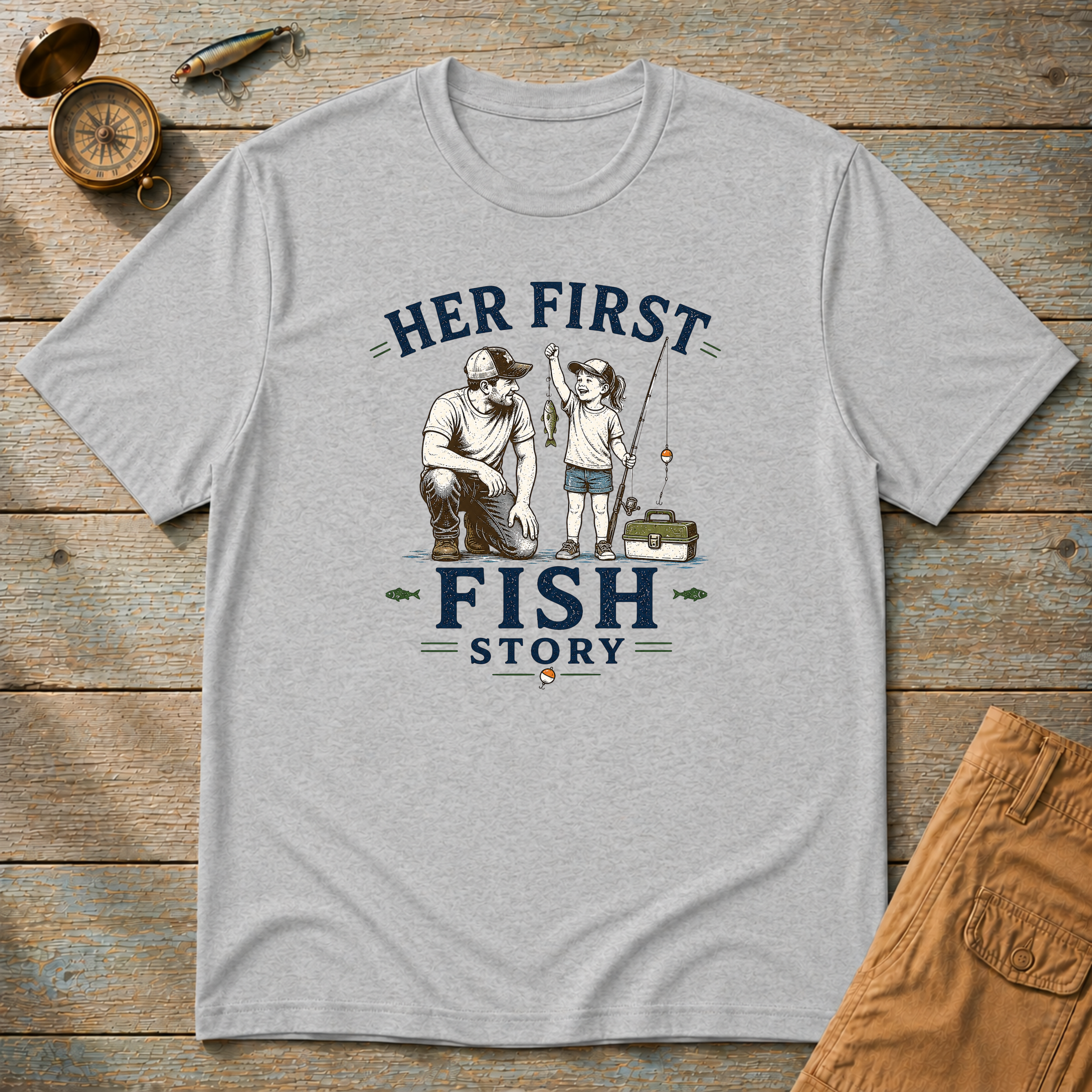 Her First Fish Story T-Shirt