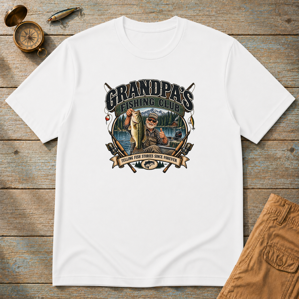 Grandpa's Fishing Club T-Shirt