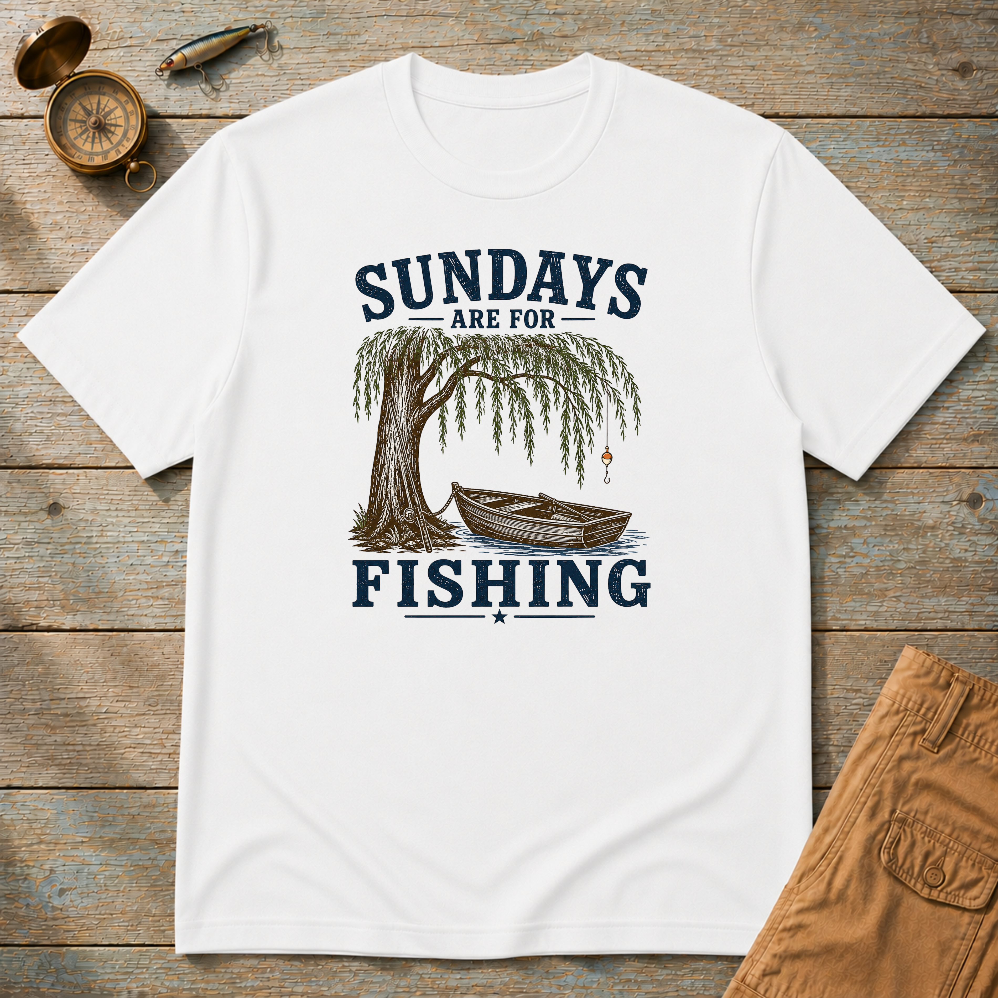 Sundays Are For Fishing T-Shirt