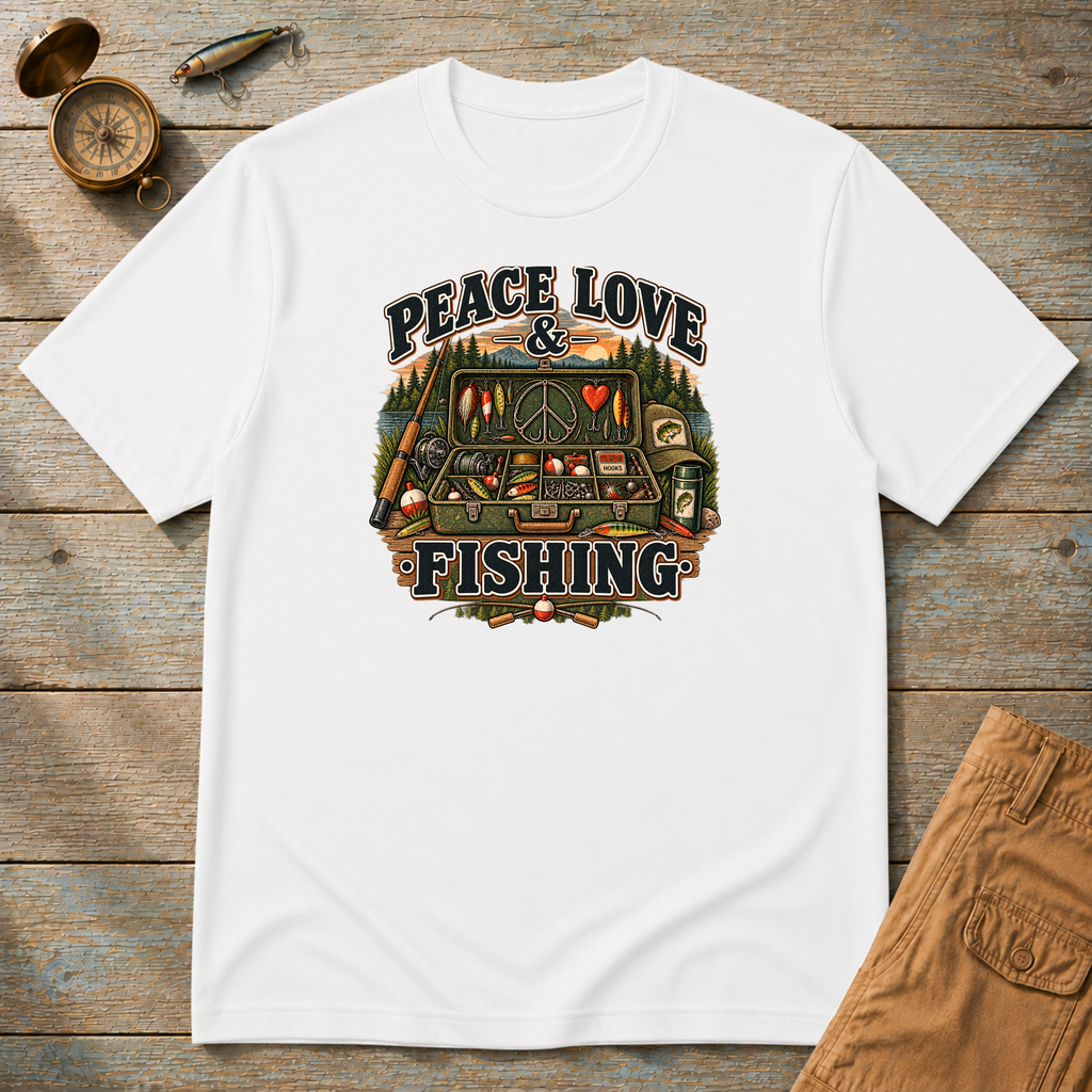 Peace, Love & Fishing T-Shirt