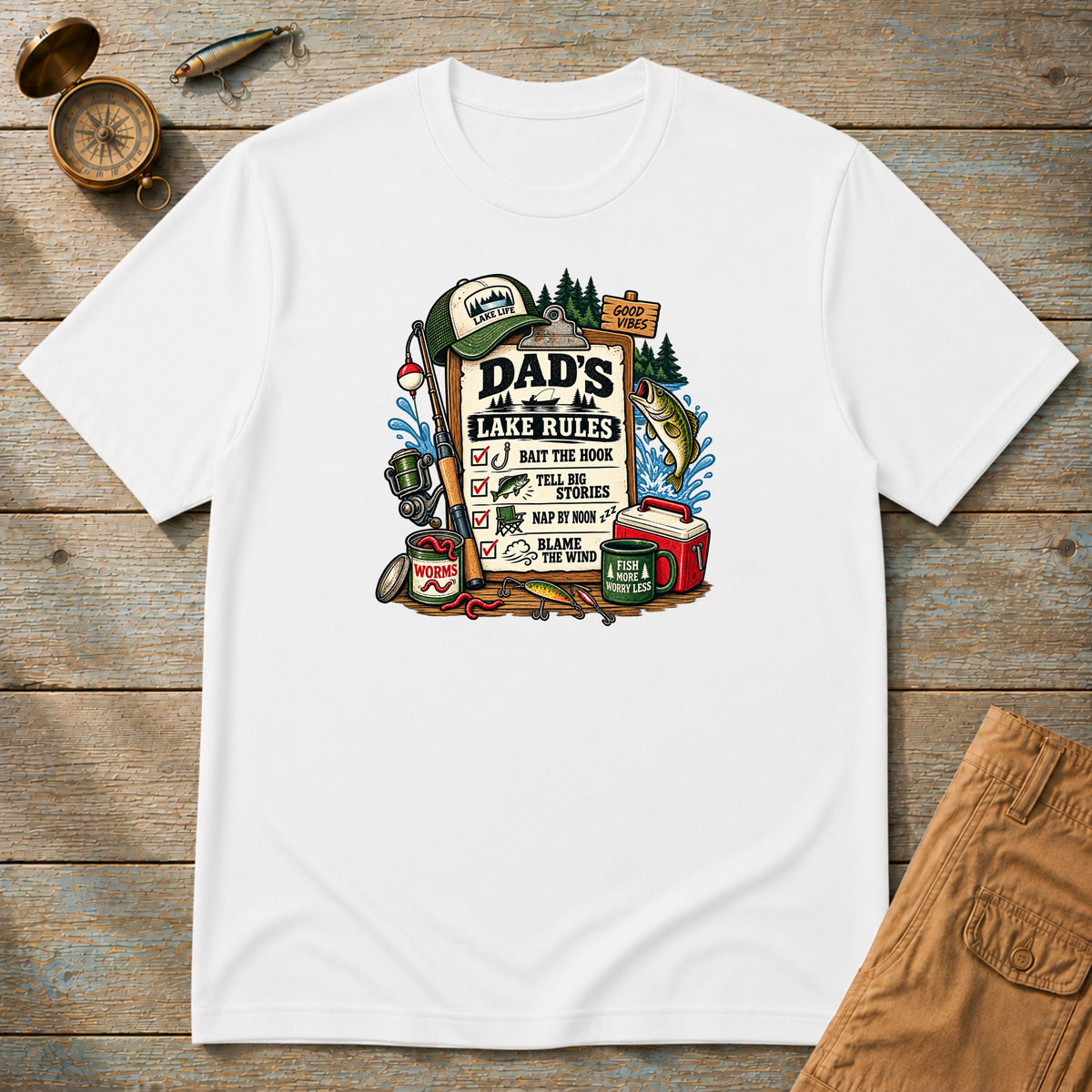 Dad's Lake Rules T-Shirt
