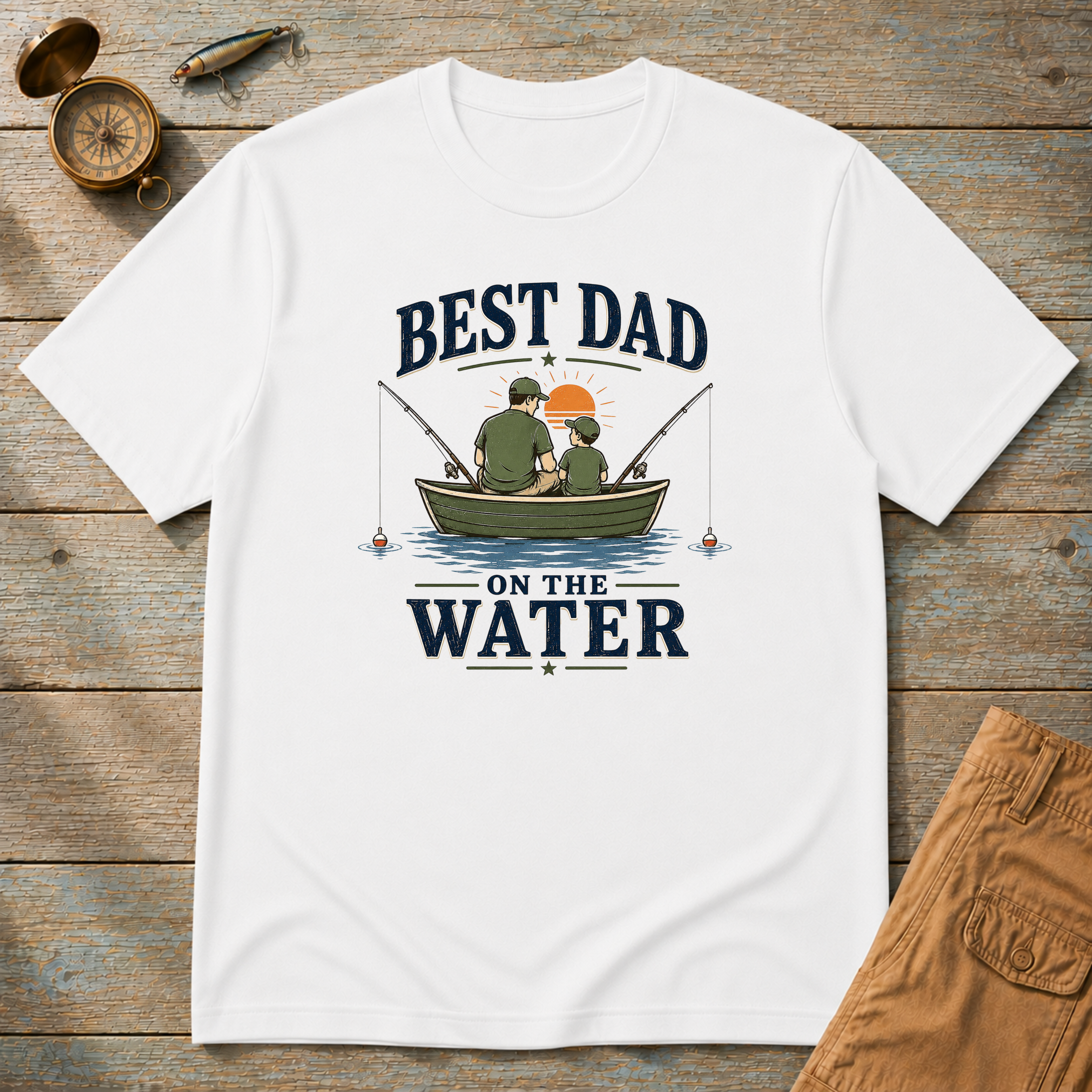 Best Dad On The Water T-Shirt