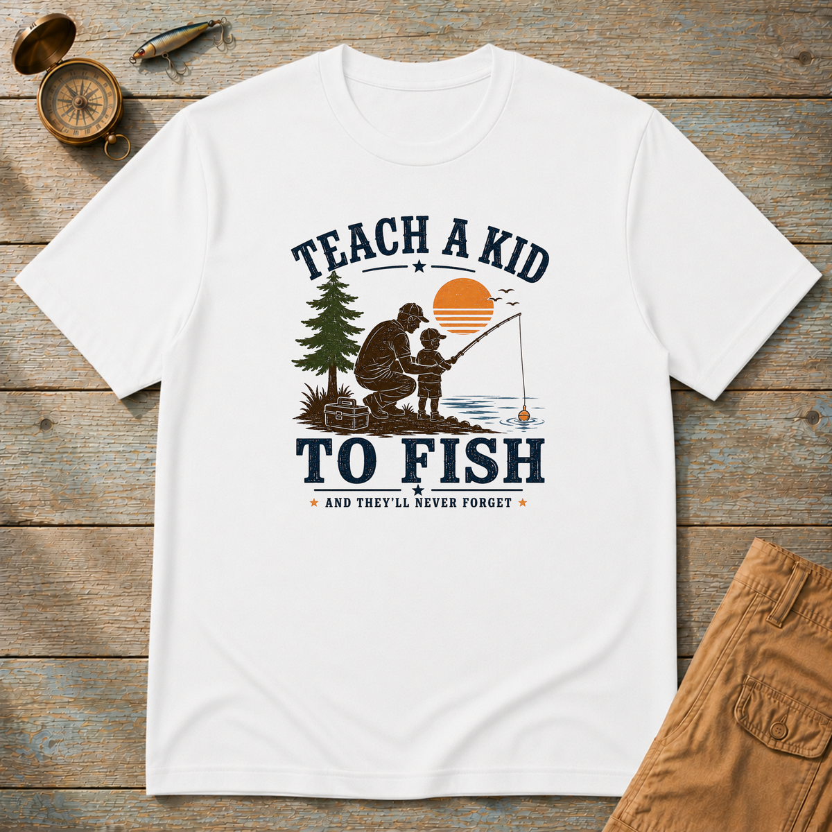 Teach A Kid To Fish T-Shirt