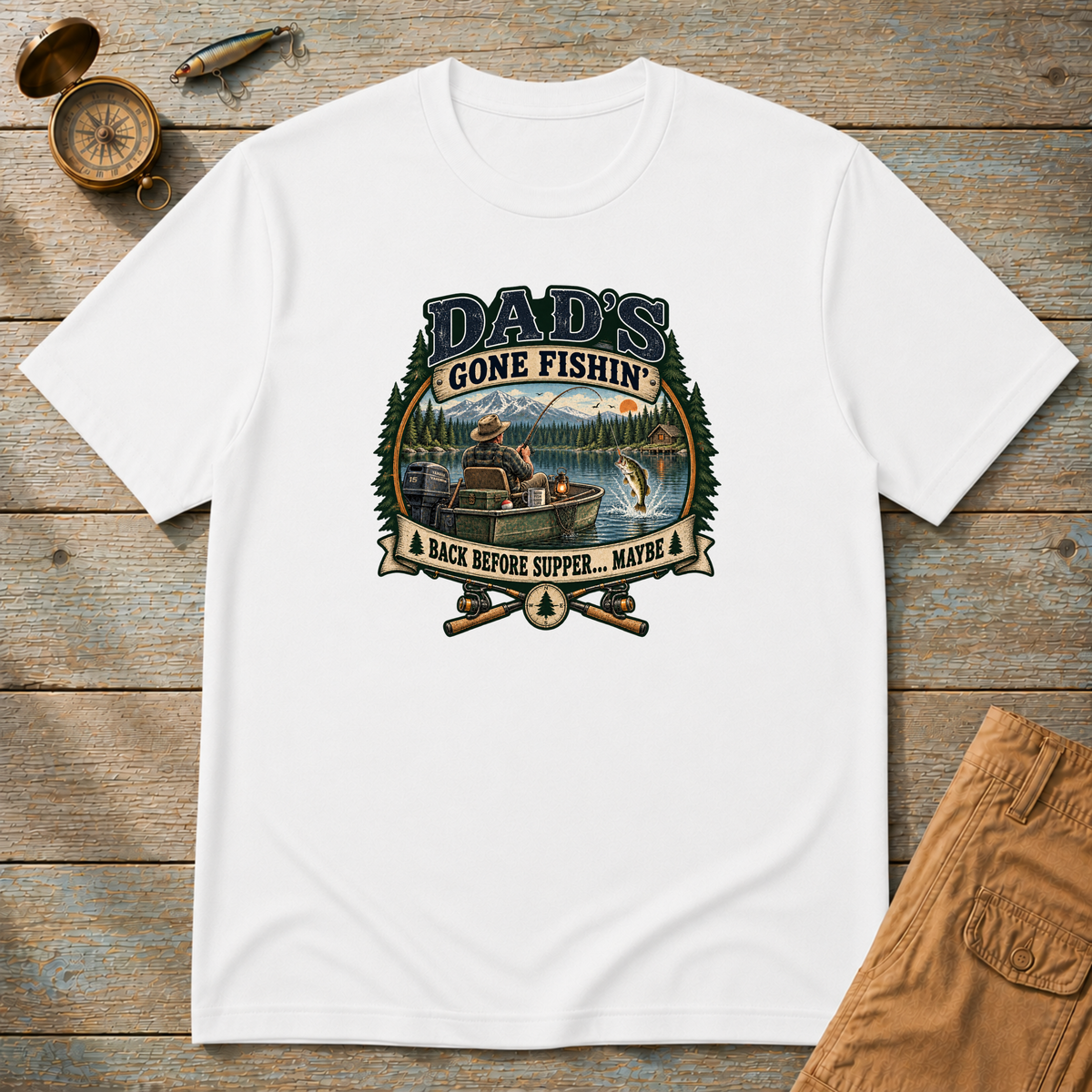 Dad's Gone Fishing T-Shirt