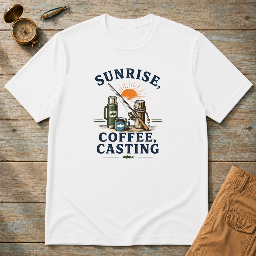 Sunrise Coffee Casting T-Shirt