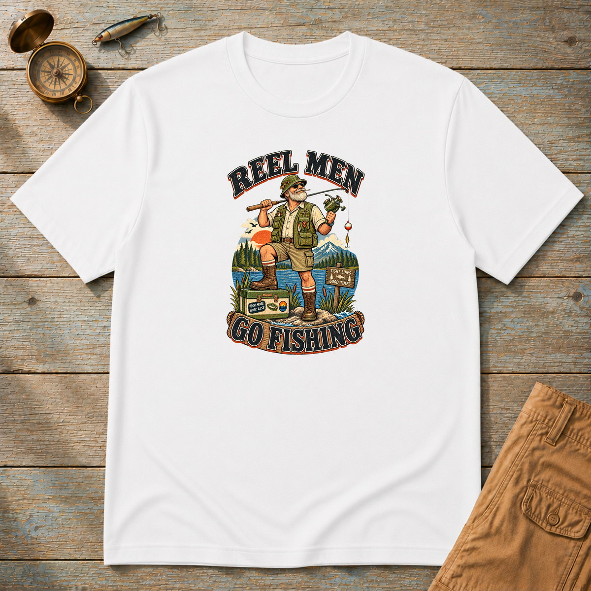 Reel Men Go Fishing T-Shirt