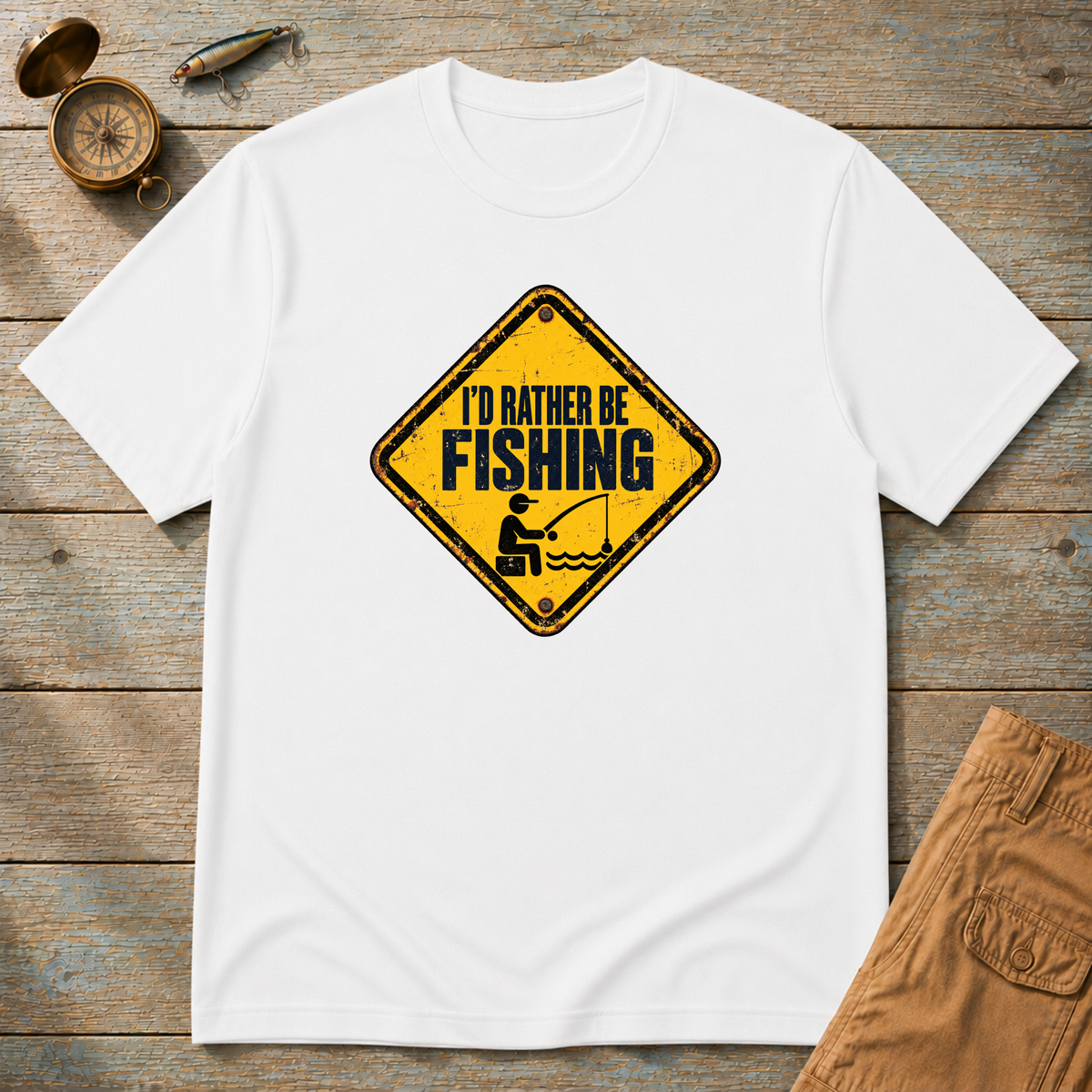 I'd Rather Be Fishing T-Shirt