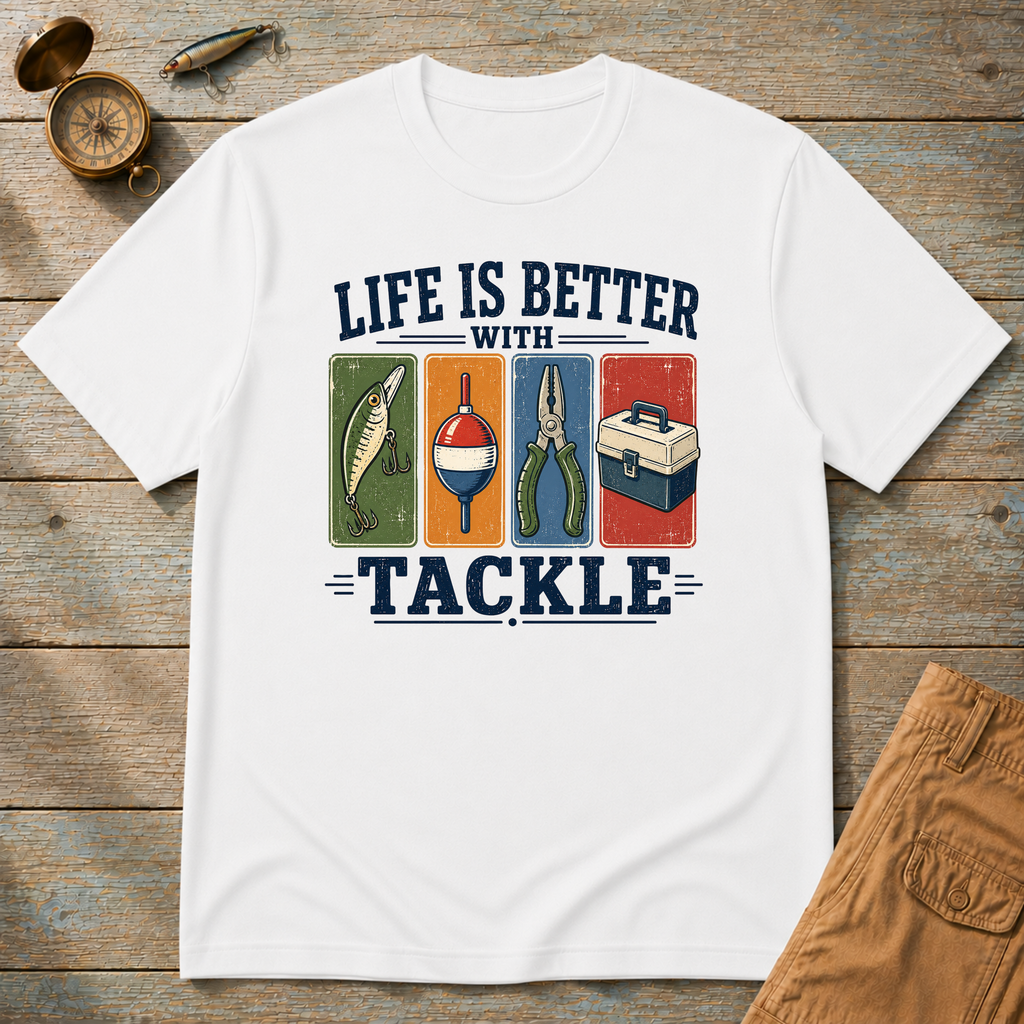 Life Is Better With Tackle T-Shirt