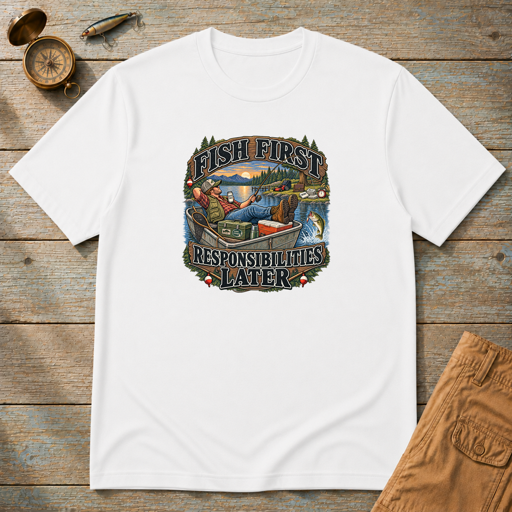 Fish First Responsibilities Later T-Shirt