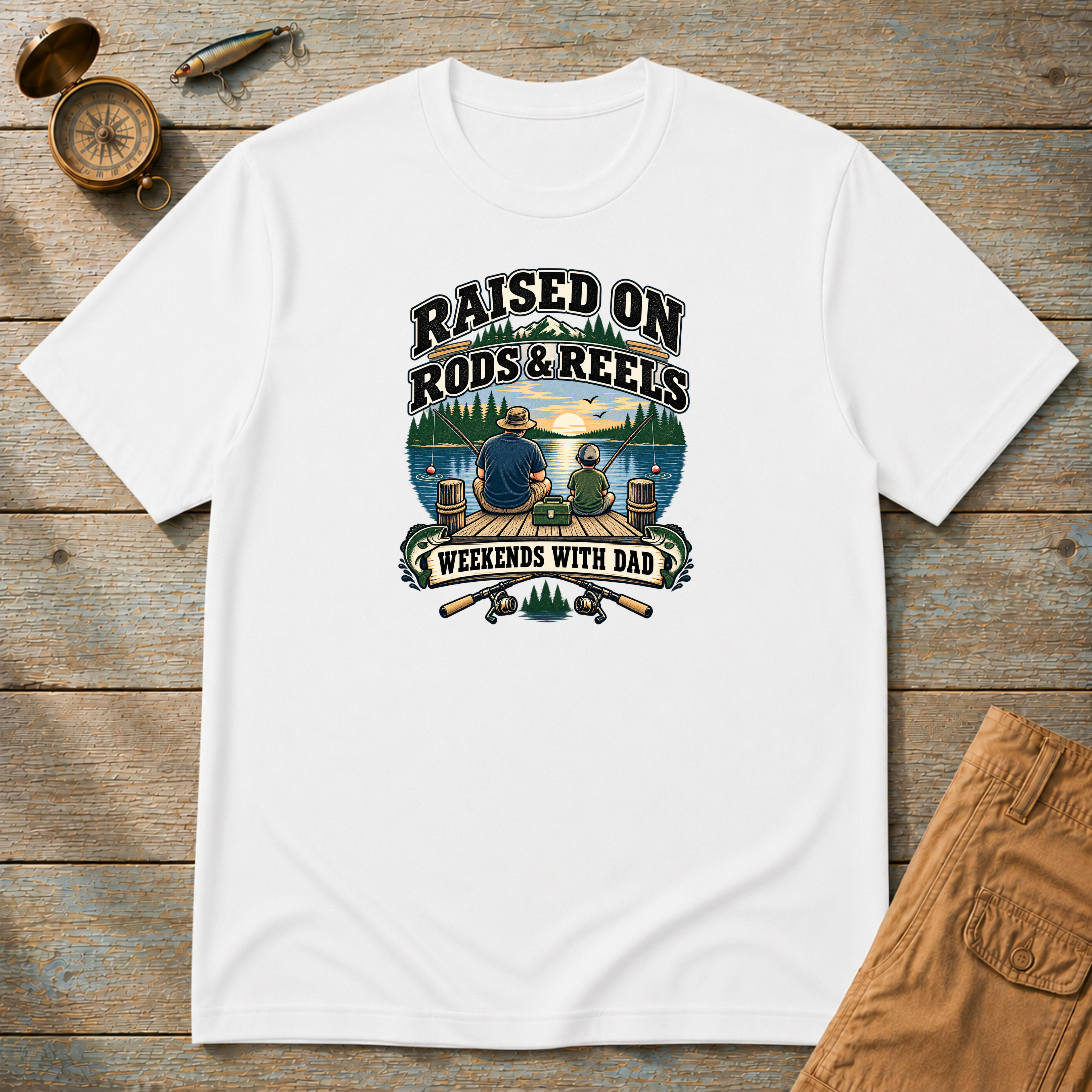 Raised On Rod & Reels T-Shirt