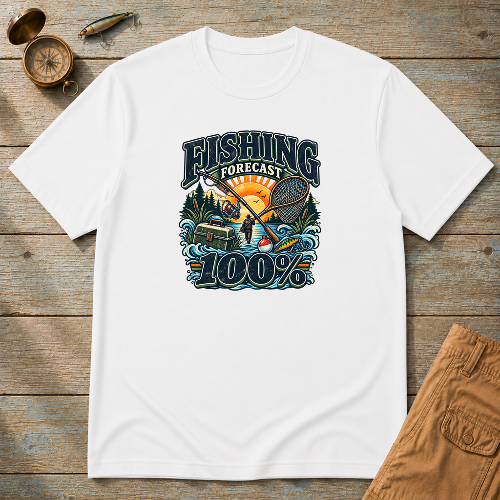 Fishing Forcast 100% T-Shirt