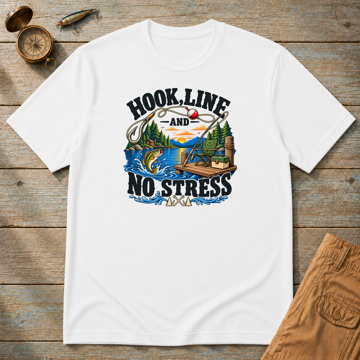 Hook Line And No Stress T-Shirt