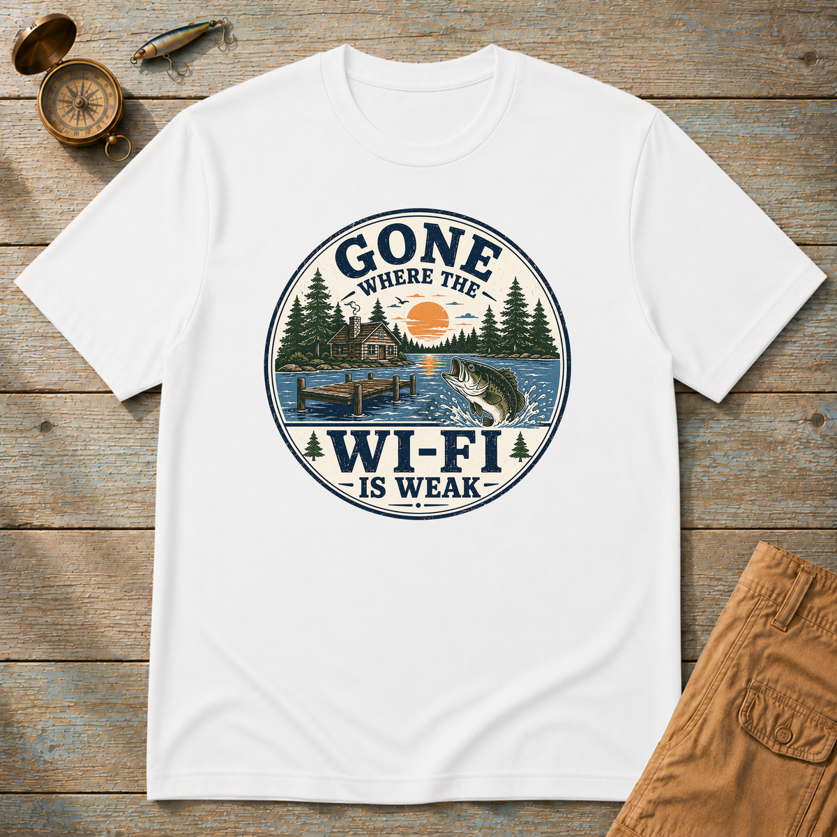 Gone Where The Wifi Is Weak T-Shirt