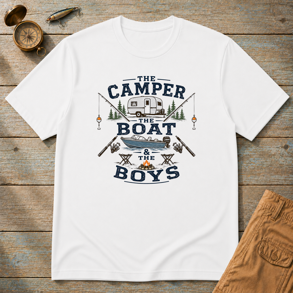 The Camper, The Boat & The Boys T-Shirt