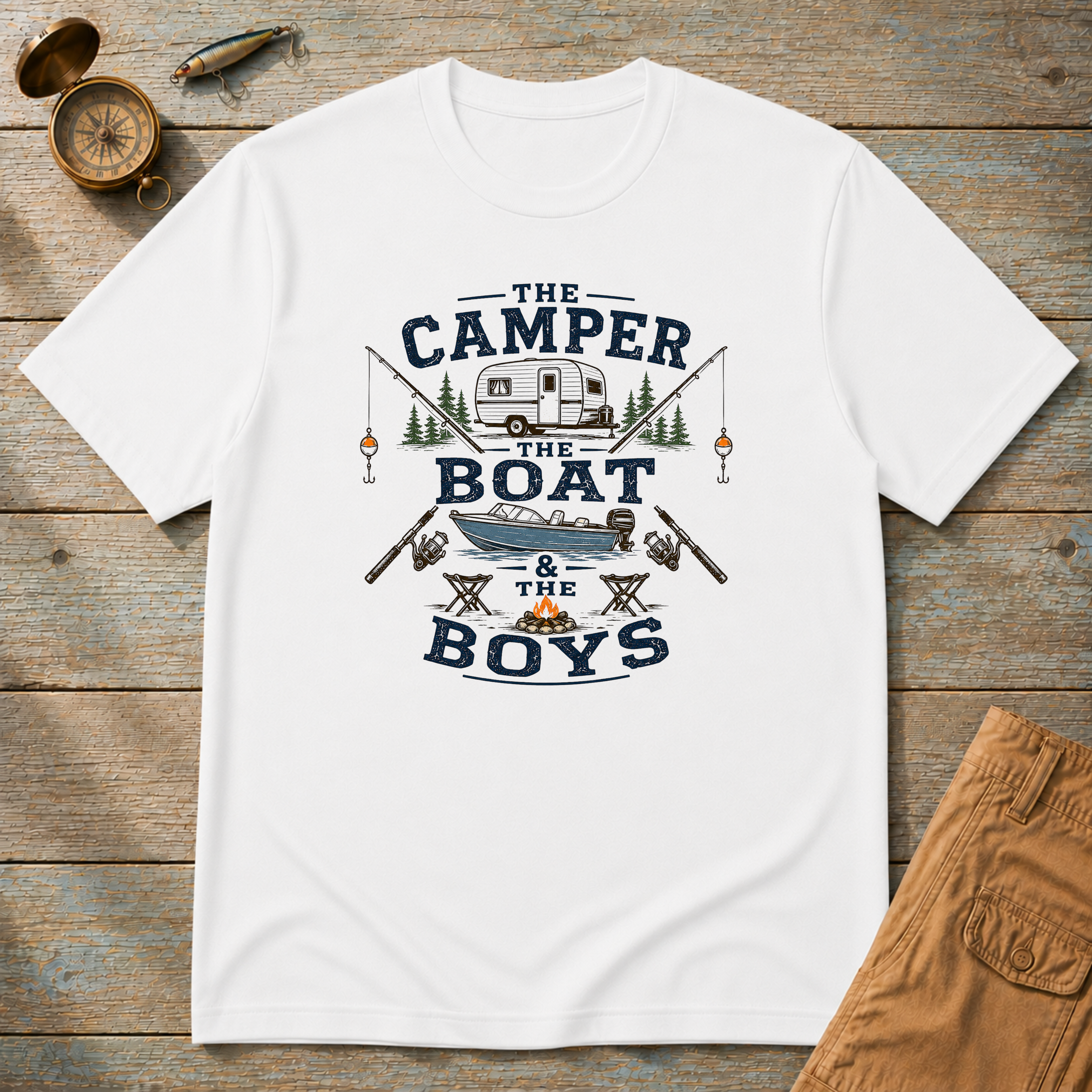 The Camper, The Boat & The Boys T-Shirt