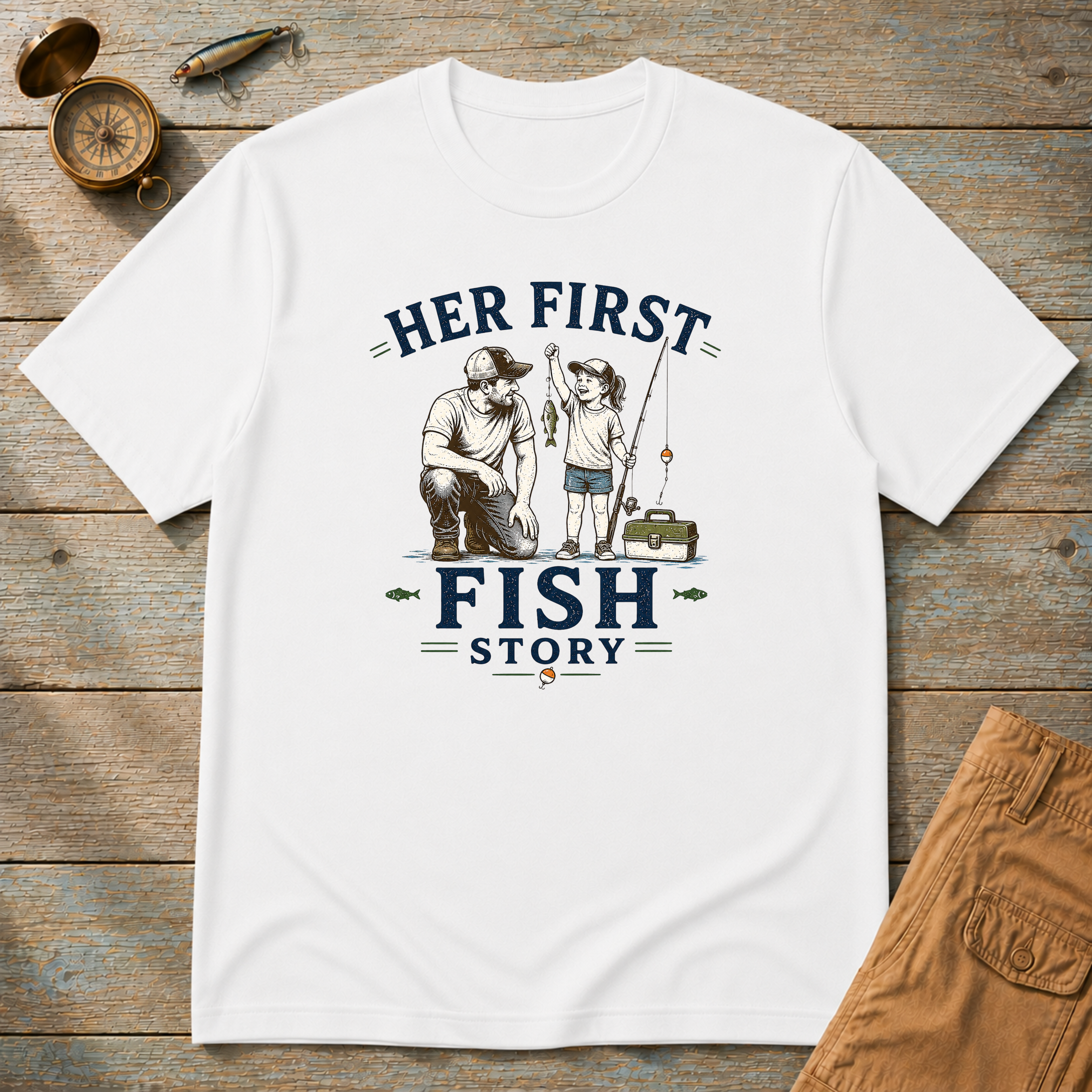Her First Fish Story T-Shirt