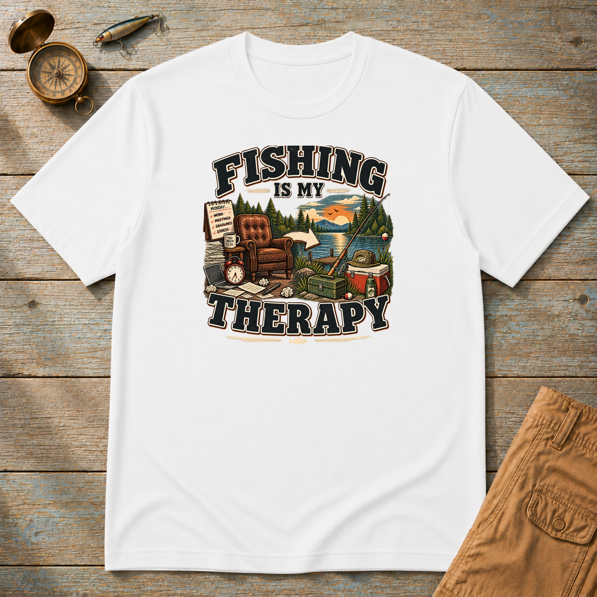 Fishing Is My Therapy T-Shirt